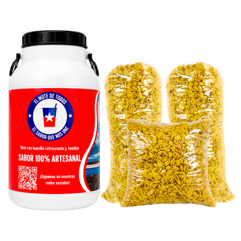 Pack Bidón Mote con Huesillos 10L | El Mote de Todos